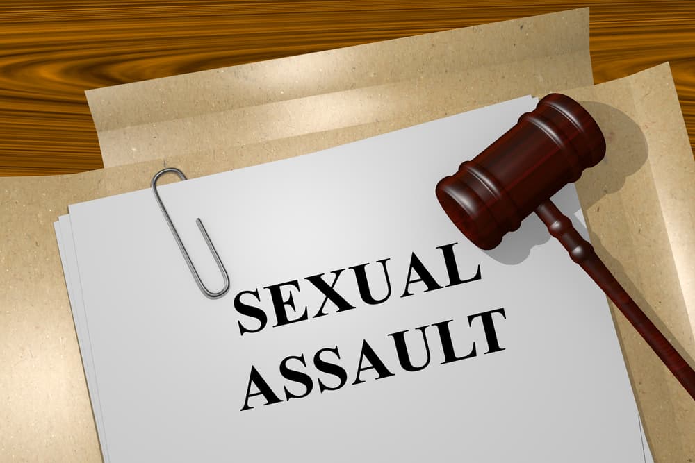 Render illustration of Sexual Assault title on Legal Documents